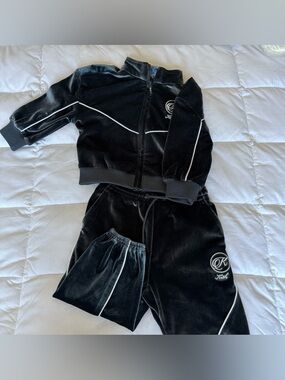 Kith Kids Velour Track Jacket and Pants Set with White lining